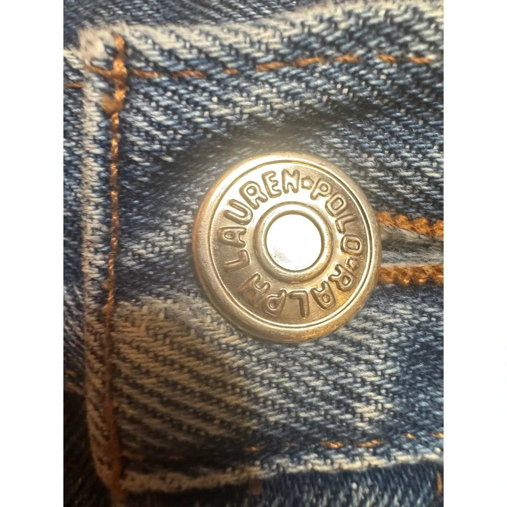 Vintage Polo Ralph‎ Lauren Dungarees Mens 31x30 Blue Denim Jeans Made in USA